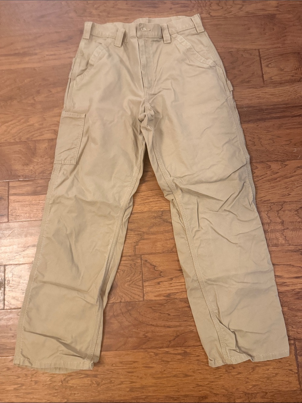 Carhartt Men's Tan Cargo Pants - Utility Work Style 34 x 32